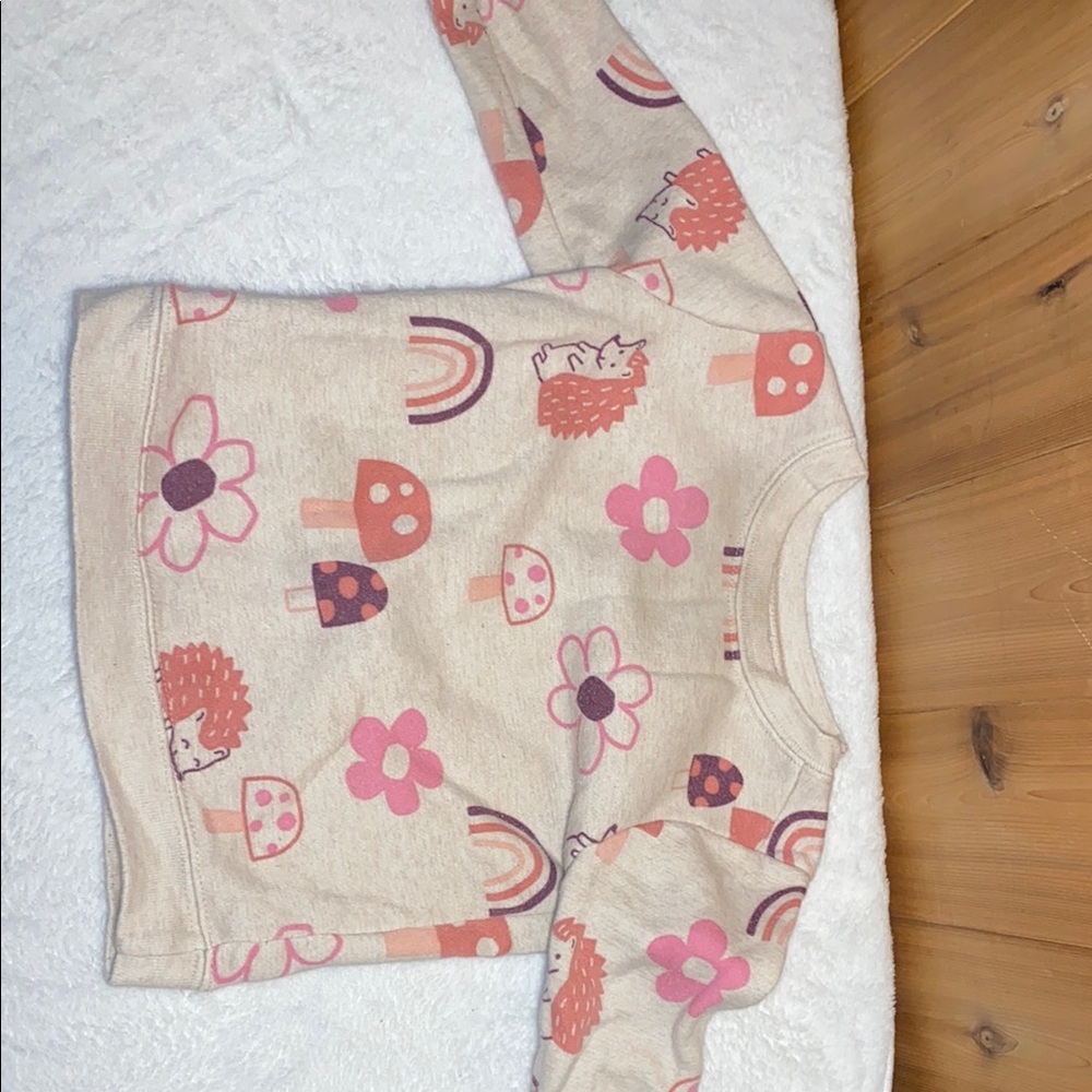 Garanimals Beige and Pink Patterned Sweatshirt